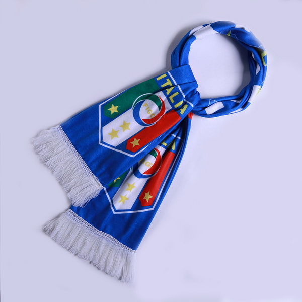 Bufanda Italia Tejidas Azul Blanco