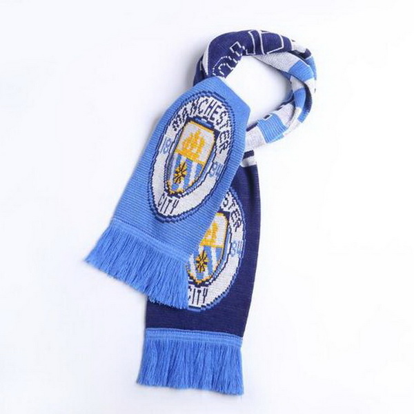 Bufanda Manchester City Tejidas Azul